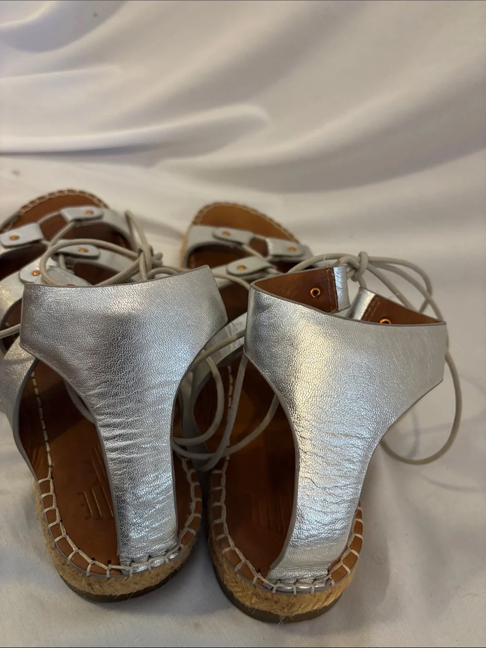 Charlotte Stone metallic leather